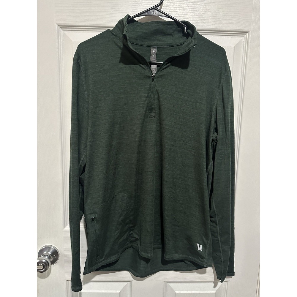 Vuori Men's Ease Performance 1/2 Zip 2.0 Green M